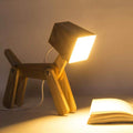 Wooden Adjustable Cute Dog Table Lamp 7W White Led Night Light-PALNL001